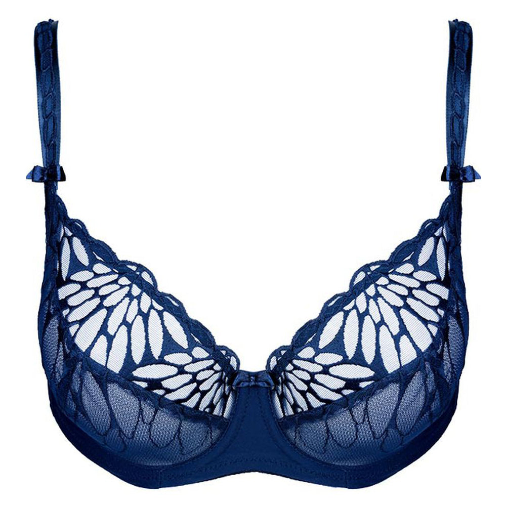 Transparent Embroidery Underwire Bra Sara