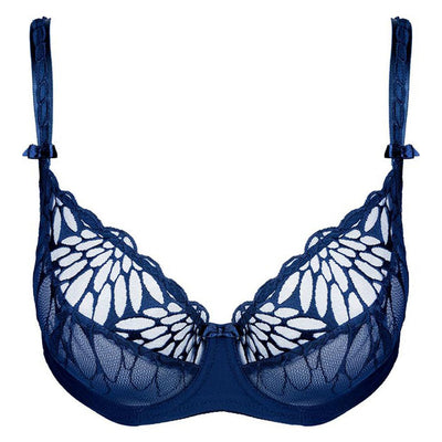 Transparent Embroidery Underwire Bra Sara