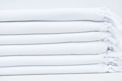 VENICE WHITE TURKISH TOWEL