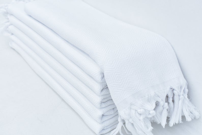 VENICE WHITE TURKISH TOWEL